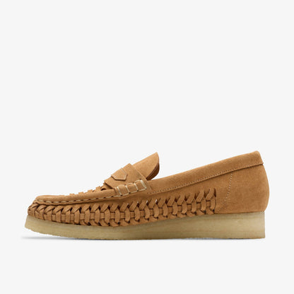 Clarks Hot Sale / Wallabee Loafer Weave Tan Suede