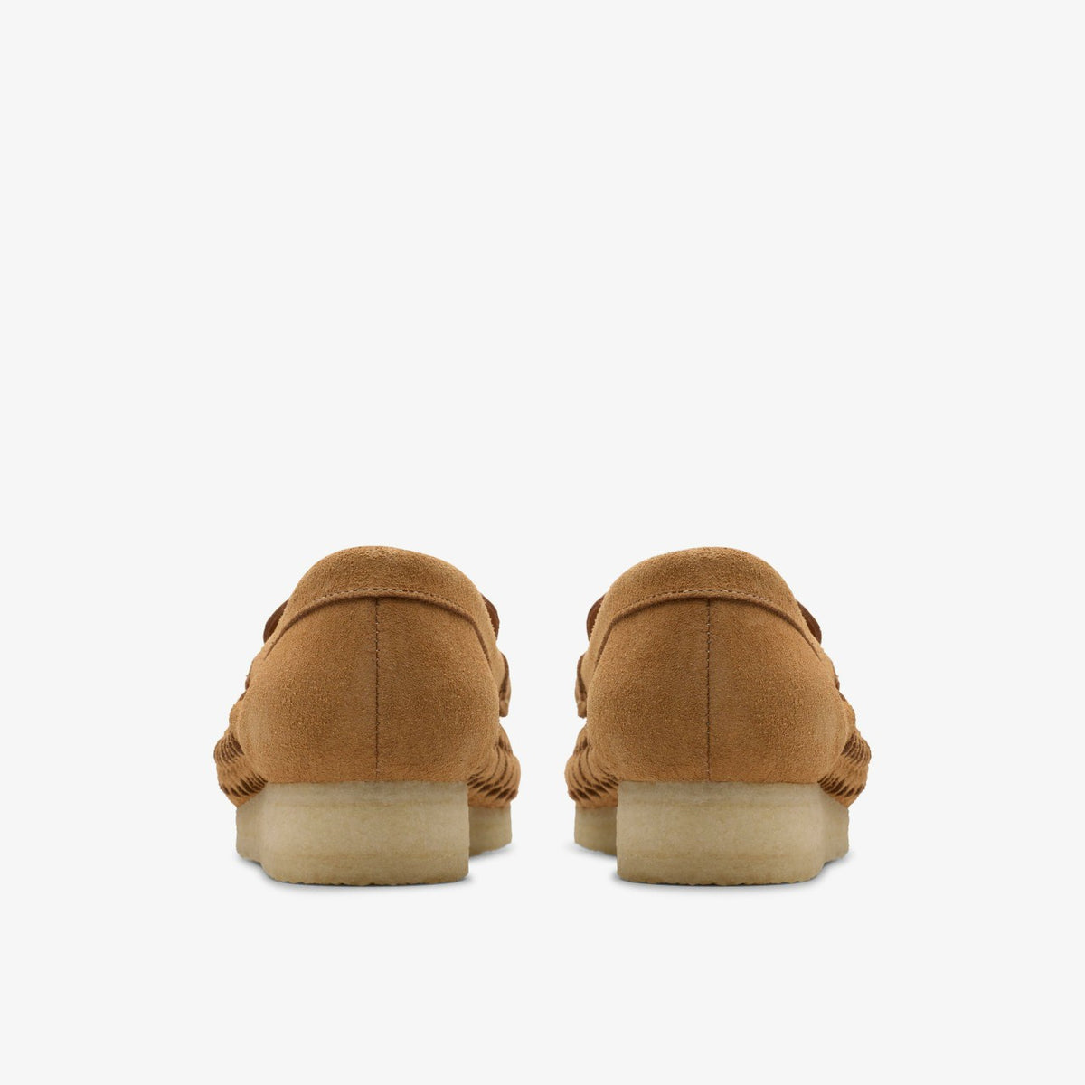 Clarks Hot Sale / Wallabee Loafer Weave Tan Suede