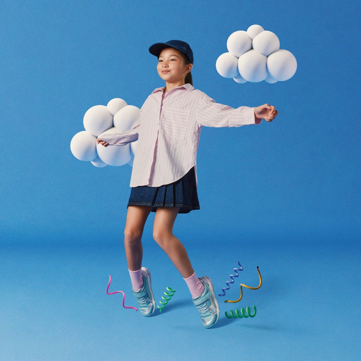 Clarks Exclusive / Tidal Shell Kid Light Blue Combination
