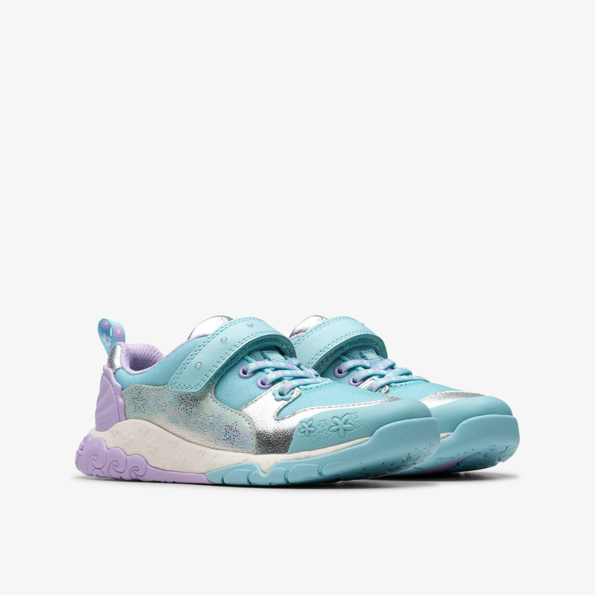 Clarks Exclusive / Tidal Shell Kid Light Blue Combination