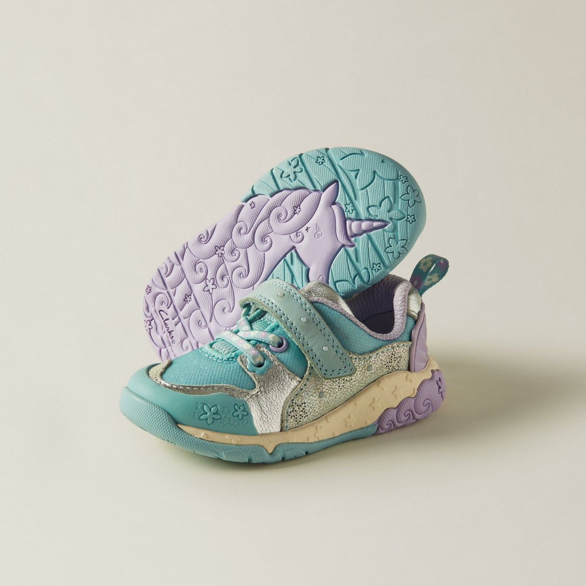 Clarks Value / Tidal Shell Toddler Light Blue Combination