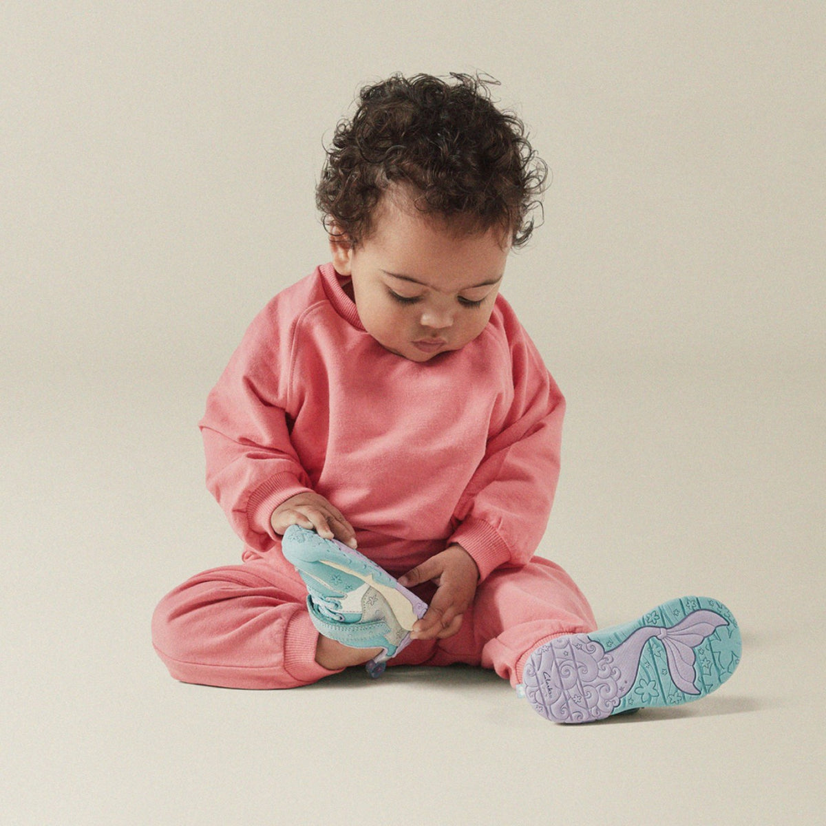 Clarks Value / Tidal Shell Toddler Light Blue Combination