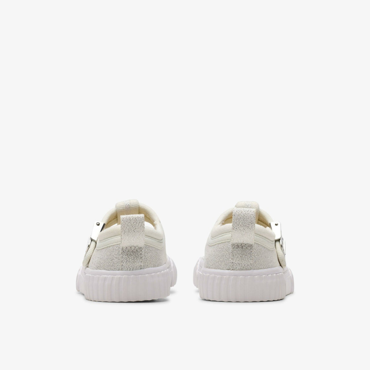 Clarks Classic / Foxing Berry Toddler Silver Fabric