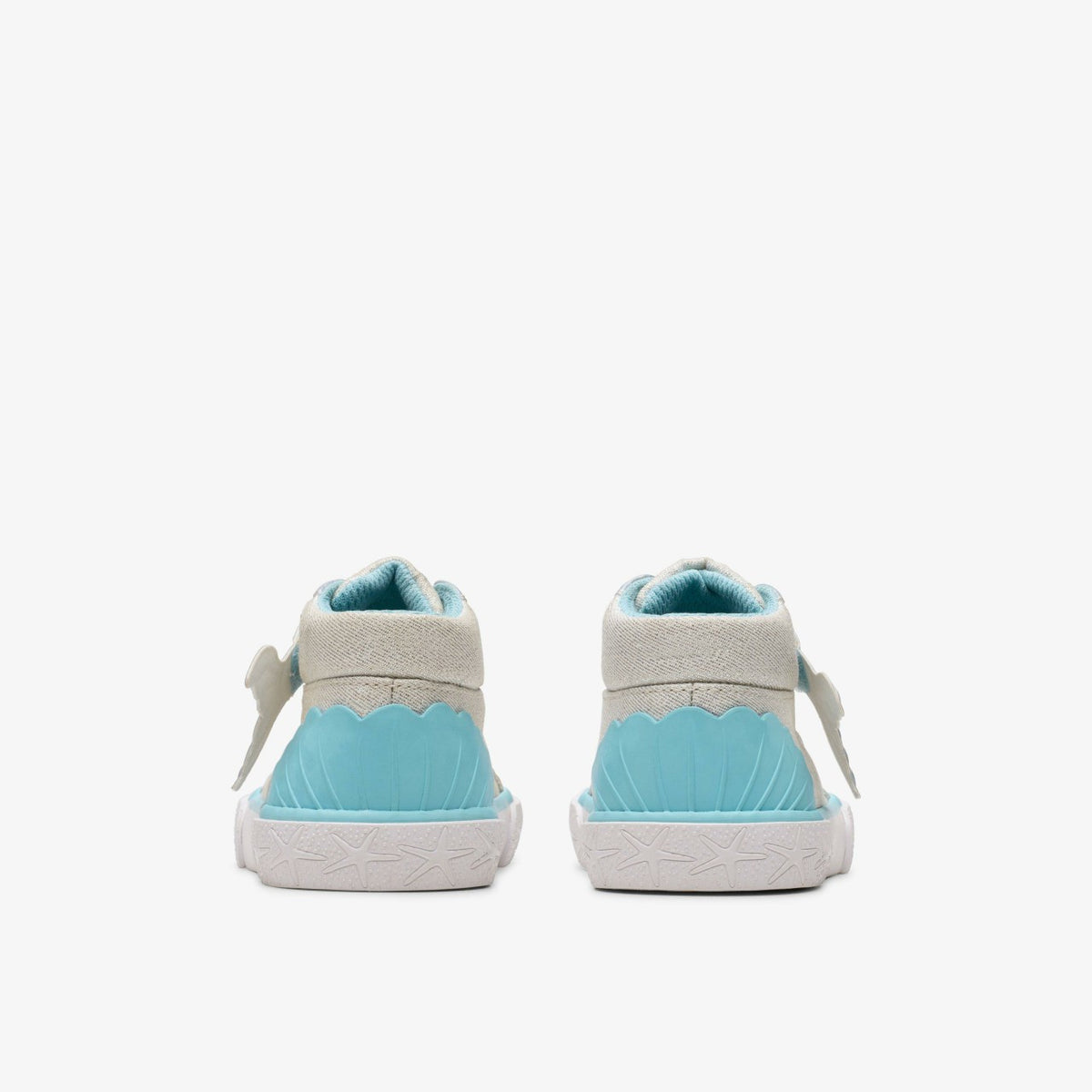 Clarks Best Price / Foxing Wish Hi Toddler Silver Fabric