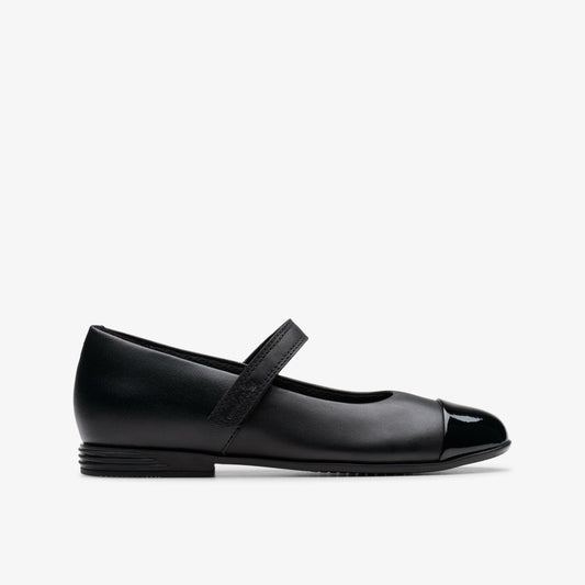 Clarks Smart Buy / Finja Gem Older Black Leather