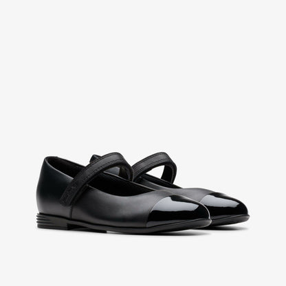 Clarks Smart Buy / Finja Gem Older Black Leather