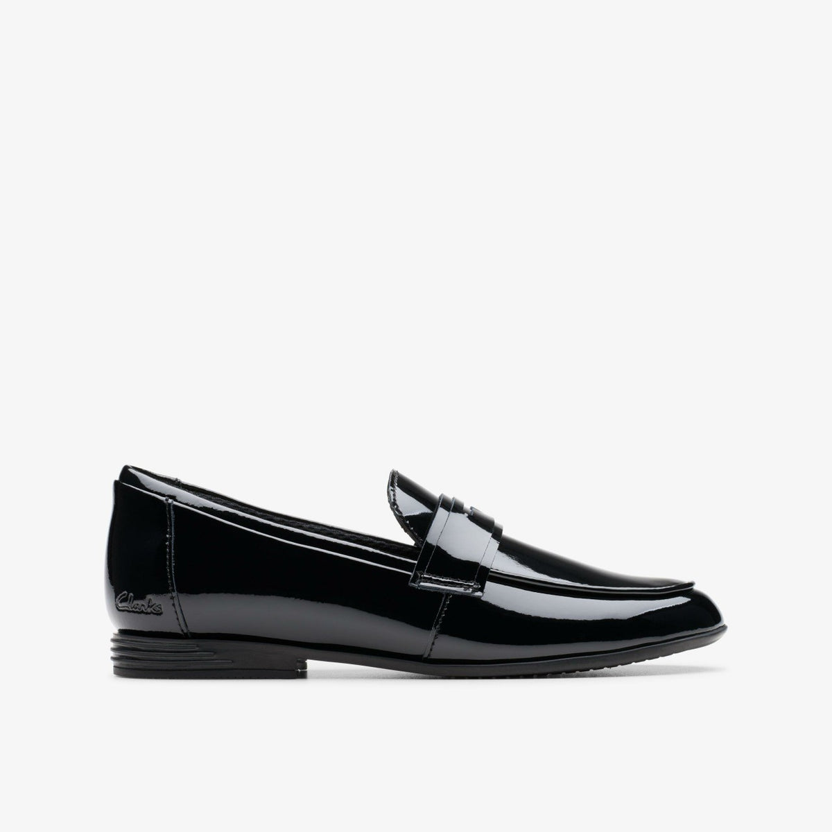 Clarks Top Pick / Finja Bright Older Black Patent
