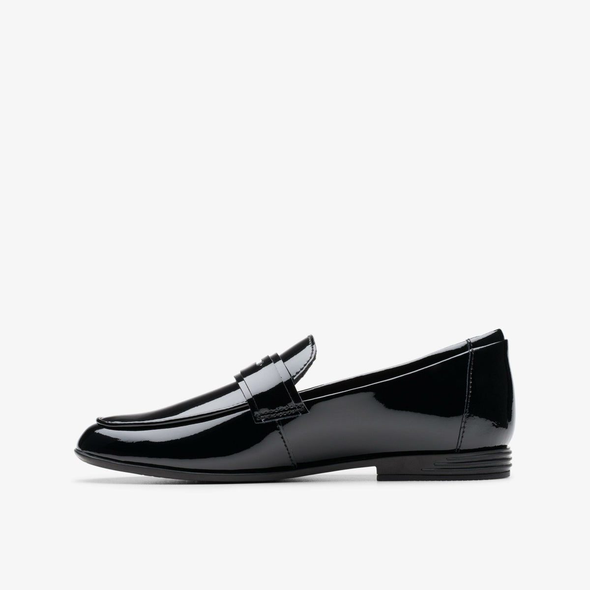 Clarks Top Pick / Finja Bright Older Black Patent