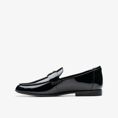 Clarks Top Pick / Finja Bright Older Black Patent