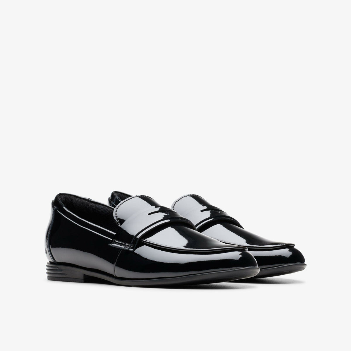 Clarks Top Pick / Finja Bright Older Black Patent