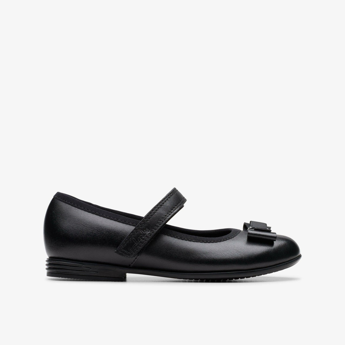 Clarks Great Value / Finja Tap Kid Black Leather