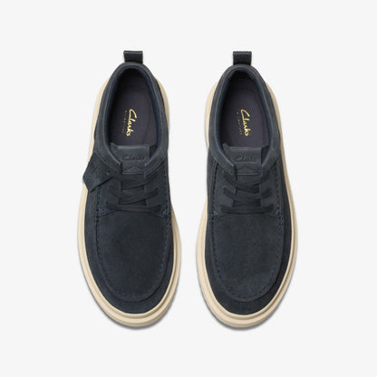 Clarks Top Pick / Polden Moc Navy Suede