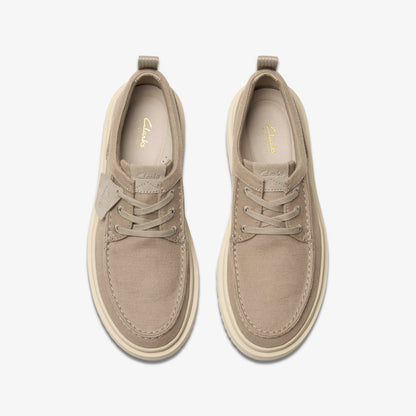 Clarks Essential / Polden Moc Grey Canvas