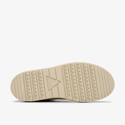 Clarks Premium / Polden Moc Off White Canvas