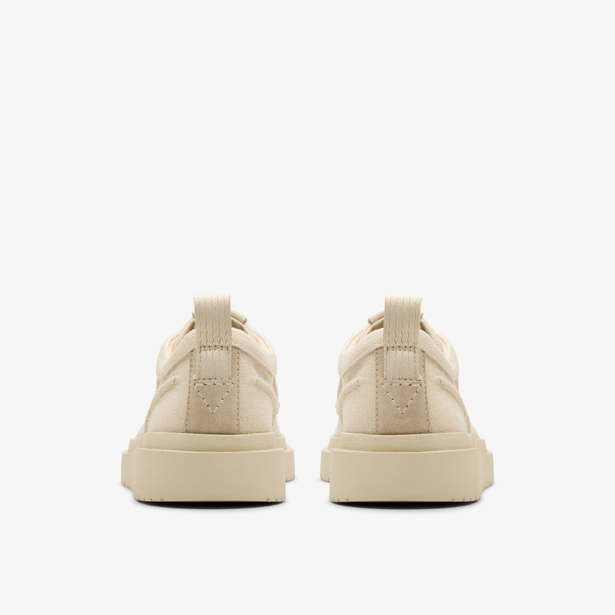 Clarks Premium / Polden Moc Off White Canvas