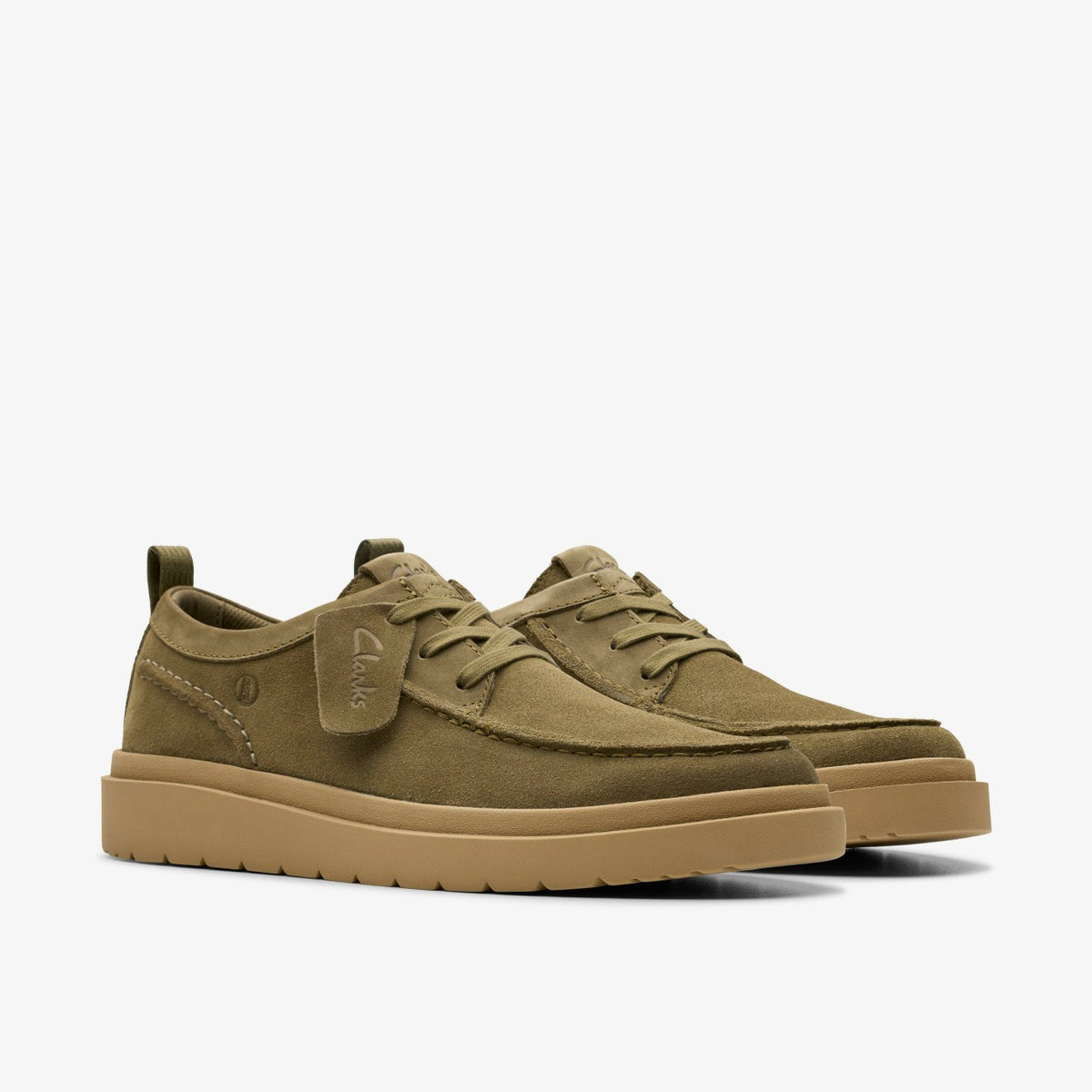 Clarks Premium / Polden Moc Olive Suede