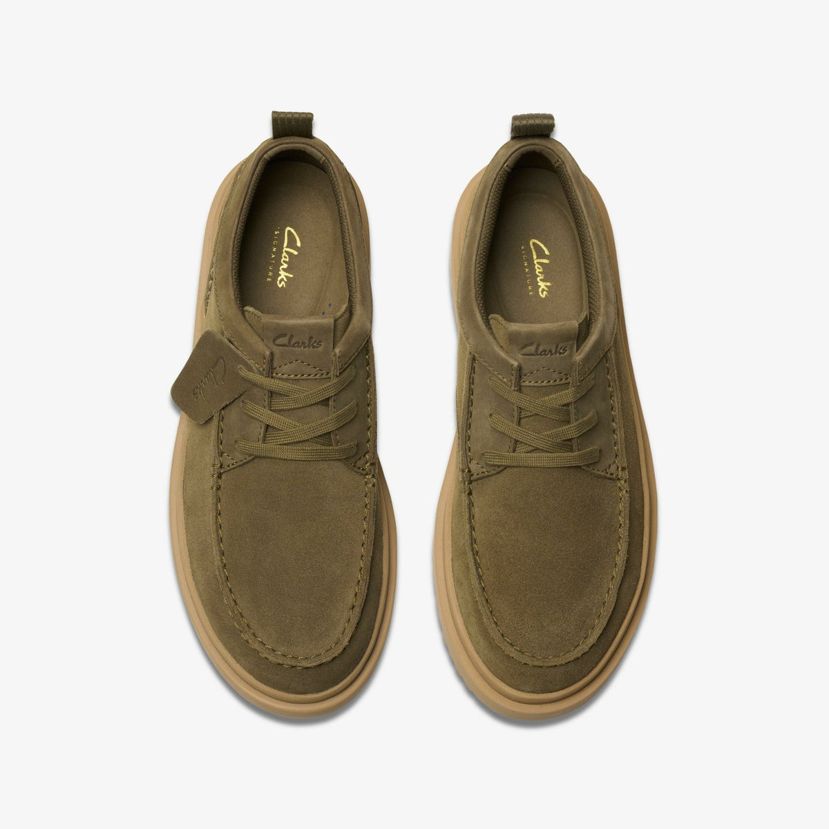 Clarks Premium / Polden Moc Olive Suede