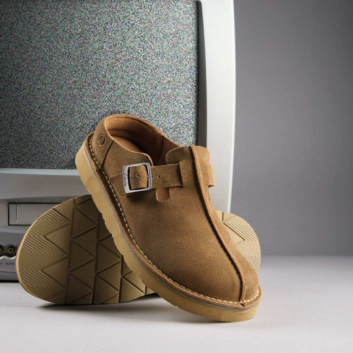 Clarks New / Solsbury Mule Cola Suede
