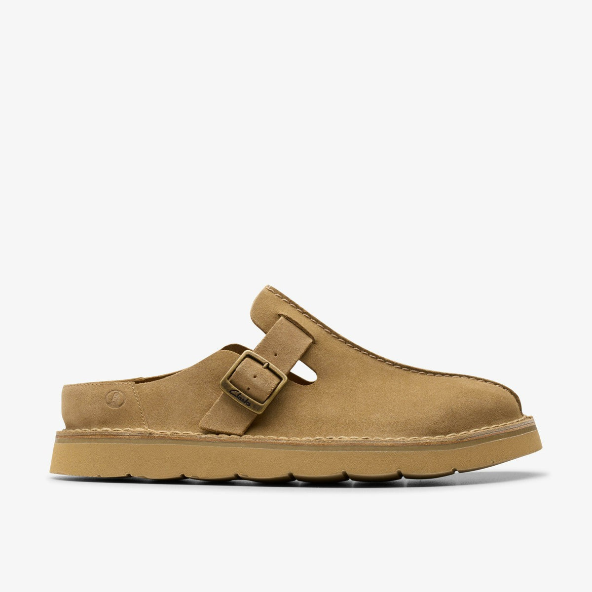 Clarks Best Seller / Solsbury Mule Dark Sand Suede