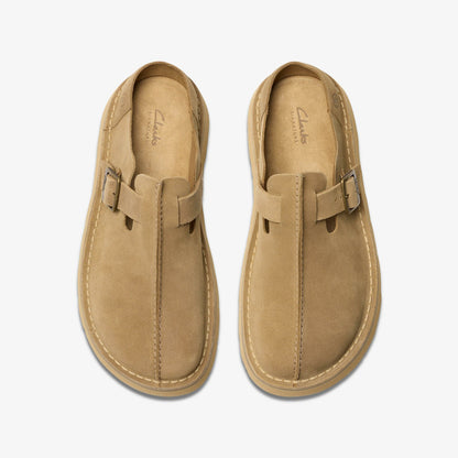 Clarks Best Seller / Solsbury Mule Dark Sand Suede