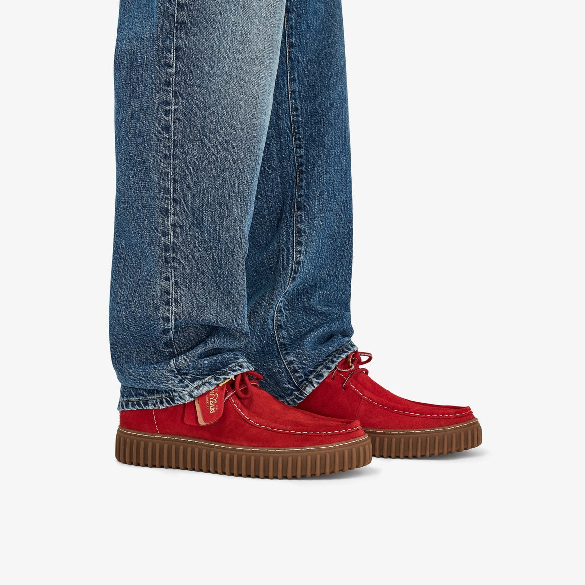Clarks Great Value / Torhill Lo Red Suede