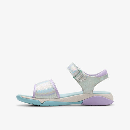 Clarks Quality / Osian Spark Kid Purple Metallic