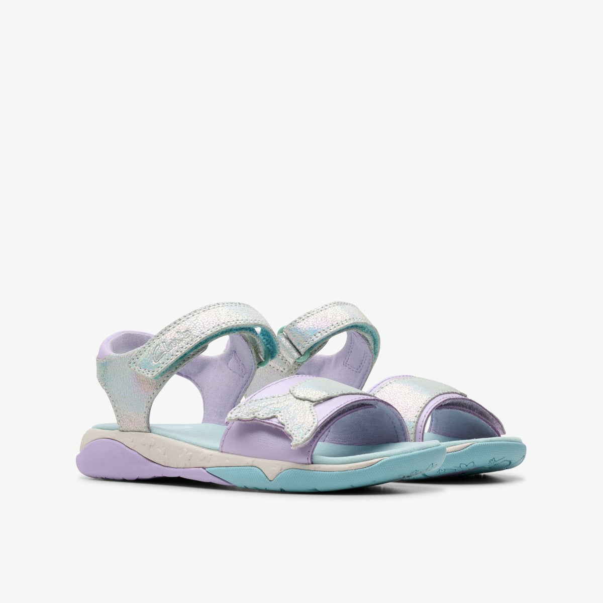 Clarks Quality / Osian Spark Kid Purple Metallic