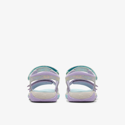 Clarks Quality / Osian Spark Kid Purple Metallic