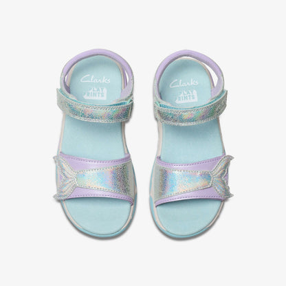 Clarks Quality / Osian Spark Kid Purple Metallic