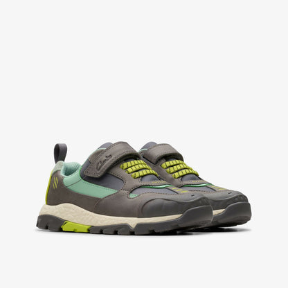 Clarks Hot Sale / Steggy 2 Park Kid Grey/Green