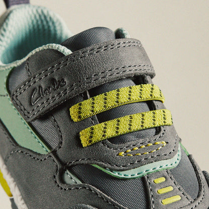 Clarks Sale / Steggy 2 Park Toddler Grey/Green