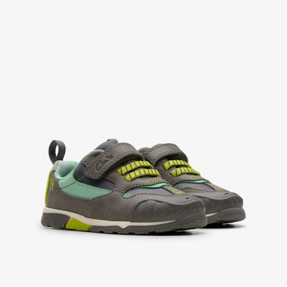 Clarks Sale / Steggy 2 Park Toddler Grey/Green