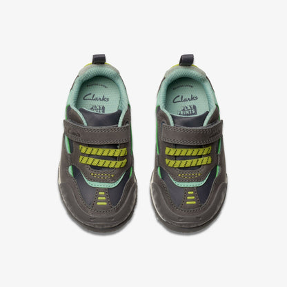 Clarks Sale / Steggy 2 Park Toddler Grey/Green
