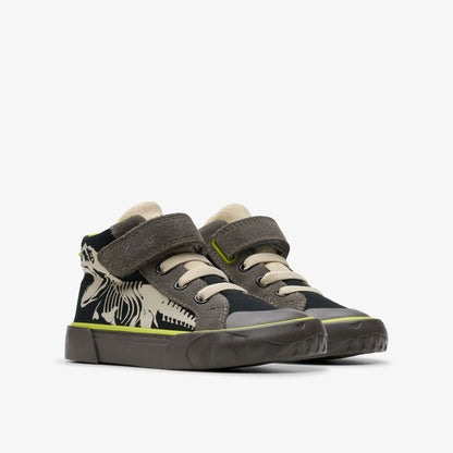 Clarks Value / Foxing Rex Hi Toddler Black Canvas