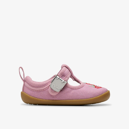 Clarks Trending / Roamer Grow Toddler Pink Canvas