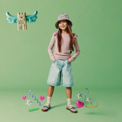 Clarks Deals / Foxing Vibe Kid Ecru Canvas