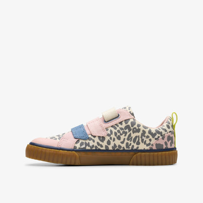 Clarks Deals / Foxing Vibe Kid Ecru Canvas