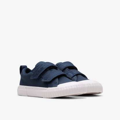 Clarks Great Value / Foxing Vibe Toddler Navy Canvas