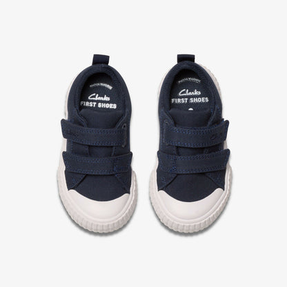 Clarks Great Value / Foxing Vibe Toddler Navy Canvas