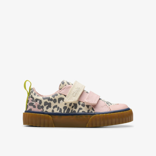 Clarks Best Price / Foxing Vibe Toddler Ecru Canvas