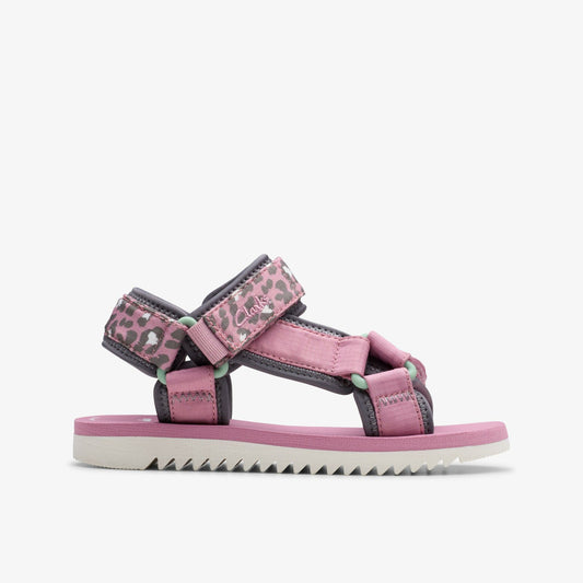 Clarks Best Price / Peak Web Kid Pink/Print