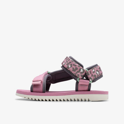 Clarks Best Price / Peak Web Kid Pink/Print
