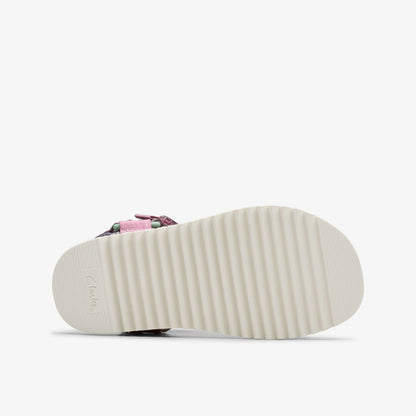 Clarks Best Price / Peak Web Kid Pink/Print
