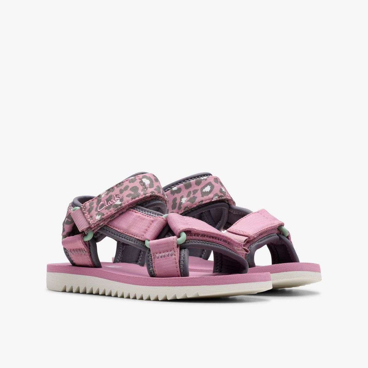 Clarks Best Price / Peak Web Kid Pink/Print