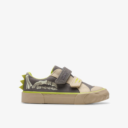 Clarks Latest / Foxing Stomp Toddler Grey Canvas