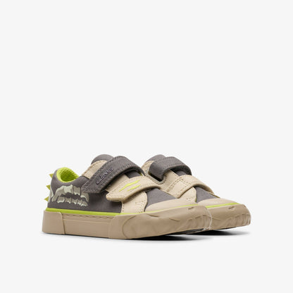 Clarks Latest / Foxing Stomp Toddler Grey Canvas