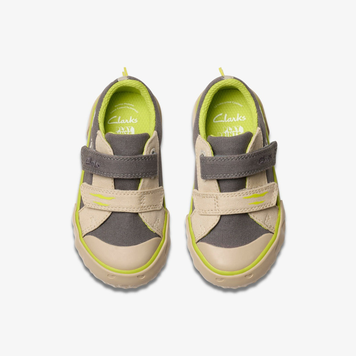 Clarks Latest / Foxing Stomp Toddler Grey Canvas