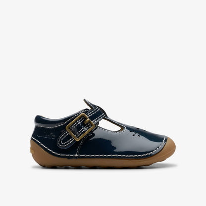 Clarks Essential / Tiny Skip Toddler Navy Patent