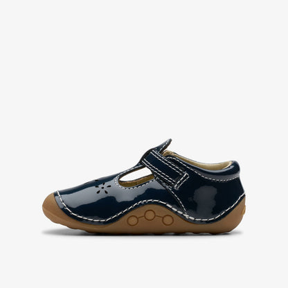 Clarks Essential / Tiny Skip Toddler Navy Patent