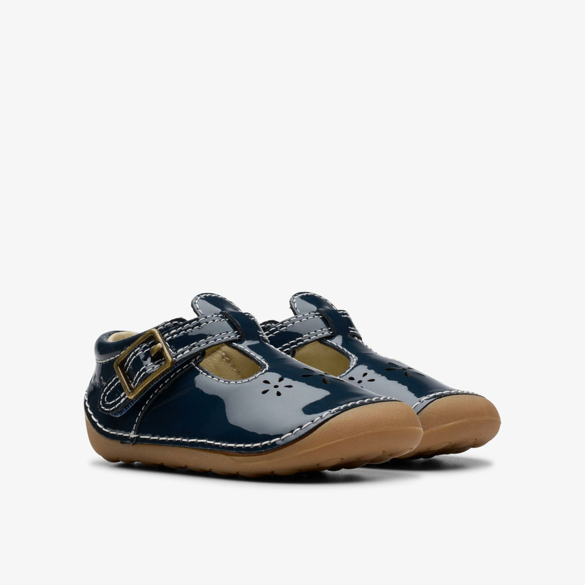 Clarks Essential / Tiny Skip Toddler Navy Patent